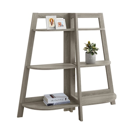 Monarch Specialties Bookshelf, Bookcase, Etagere, 3 Tier, 48"H, Office, Bedroom, Laminate, Brown, Contemporary, Modern I 2428